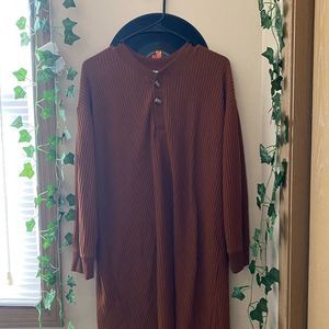 womens american eagle dress. size large. brown